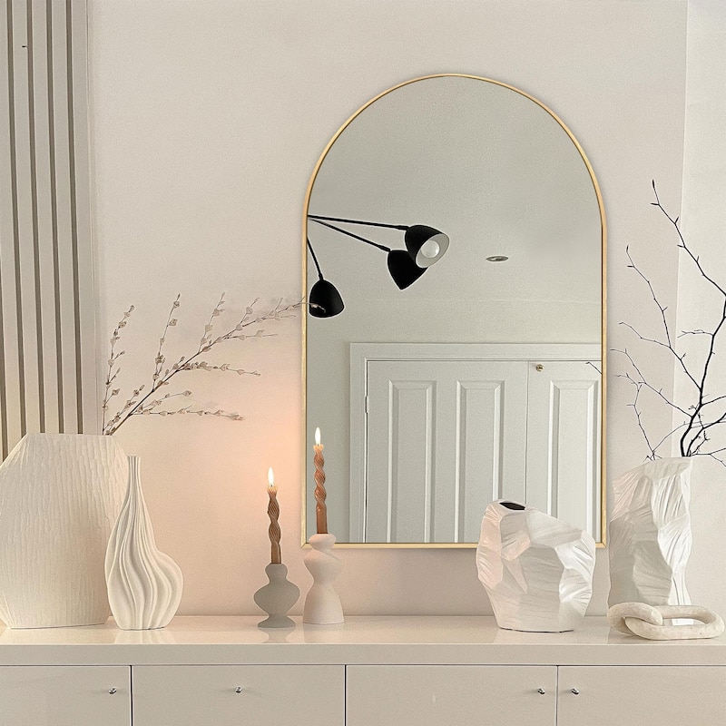 Bathroom Arch Aluminum Wall Mirror Vanity Mirrors