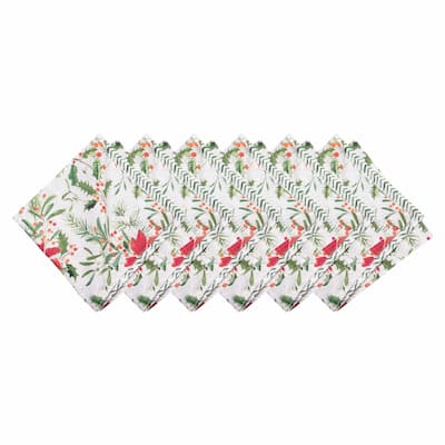 Silvia Poinsettia Napkin S/6