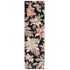 preview thumbnail 57 of 62, SAFAVIEH Handmade Blossom Ragnhild French Country Floral Wool Rug 2'3" x 8' Runner - Black/Plum