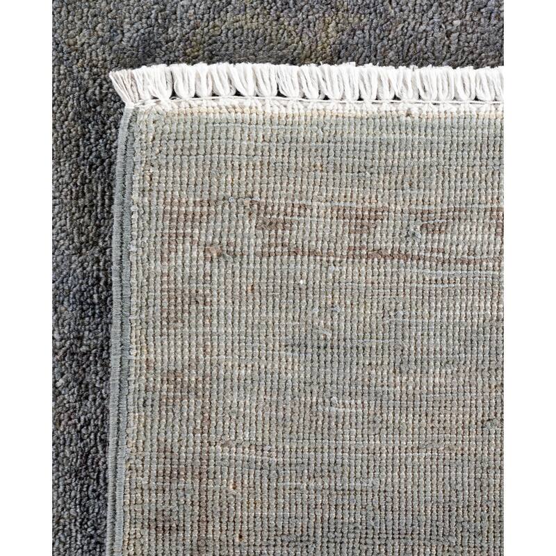 Overdyed One-of-a-Kind Hand-Knotted Area Rug - Gray - 9' 4" x 12' 2"