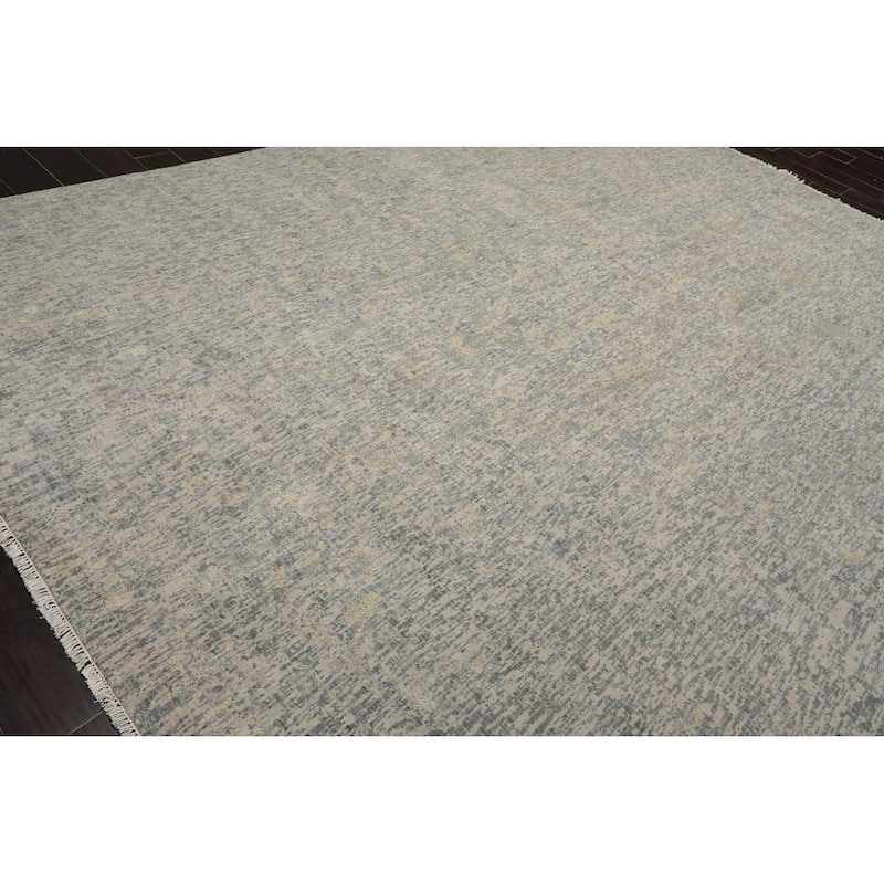 Hand Knotted Sherpa Gray Wool Modern & Contemporary Oriental Area Rug - 9' x 12'
