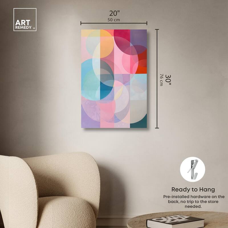 Oneiric Circles IV Canvas by Art Remedy, Gallery Wrapped