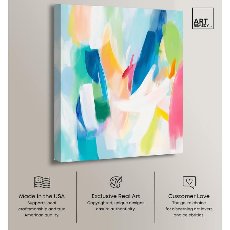 Whirlwind of Color II Canvas by Art Remedy, Gallery Wrapped