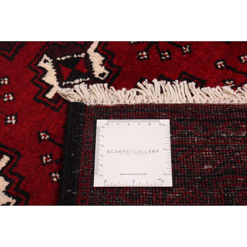 ECARPETGALLERY Hand-knotted Royal Baluch Red Wool Rug - 3'6 x 6'8