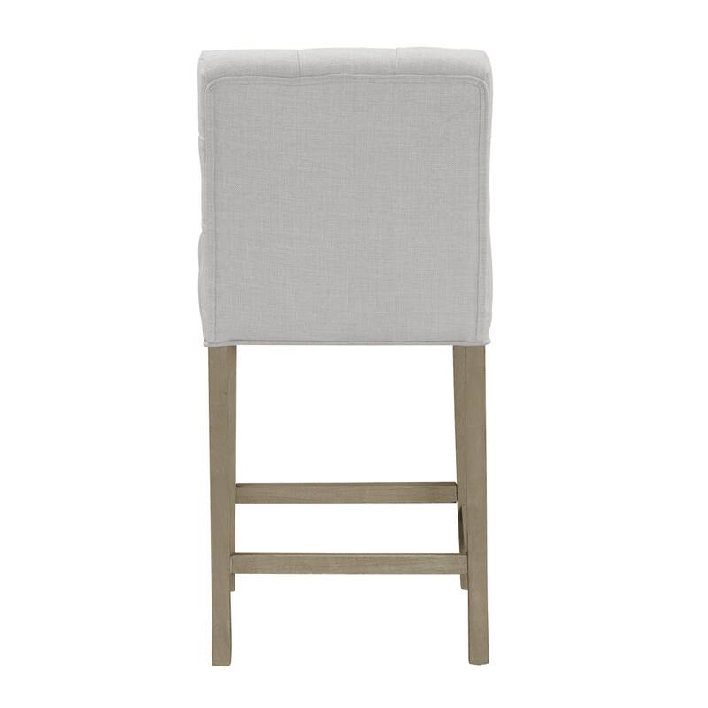 Alee Beige Fabric Counter Stool (Set of 2)