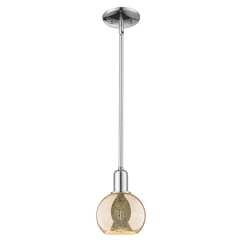 Innovations Lighting Endless Possibilities Arcadia - Athens - 1 Light 6" Stem Hung Mini Pendant - Mercury/Polished Chrome