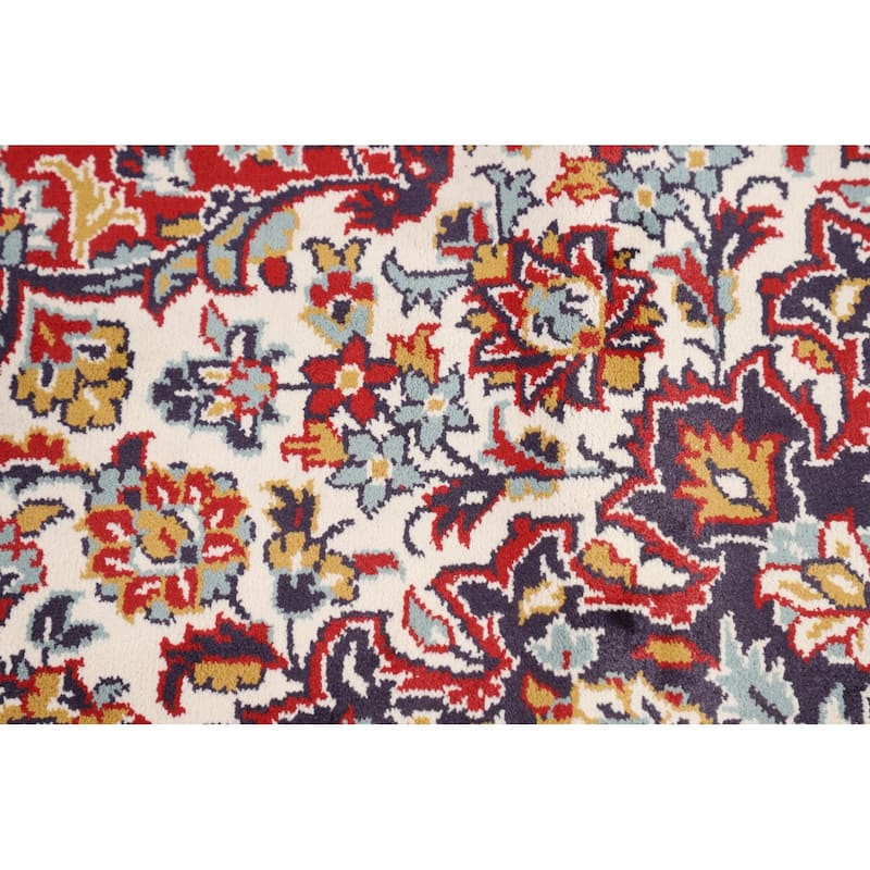 Traditional Kashan Turkish Area Rug Machine Made Living Room Carpet - 9'6" x 12'6"