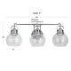 preview thumbnail 19 of 25, Bolha Metal/ Bubbled Glass Vanity Light, Chrome by JONATHAN Y