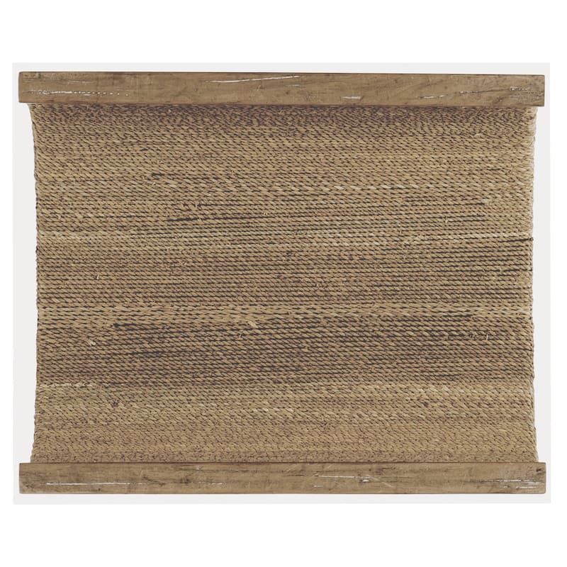 Melange Lenny Woven End Table - 18"W x 22"L x 24"H