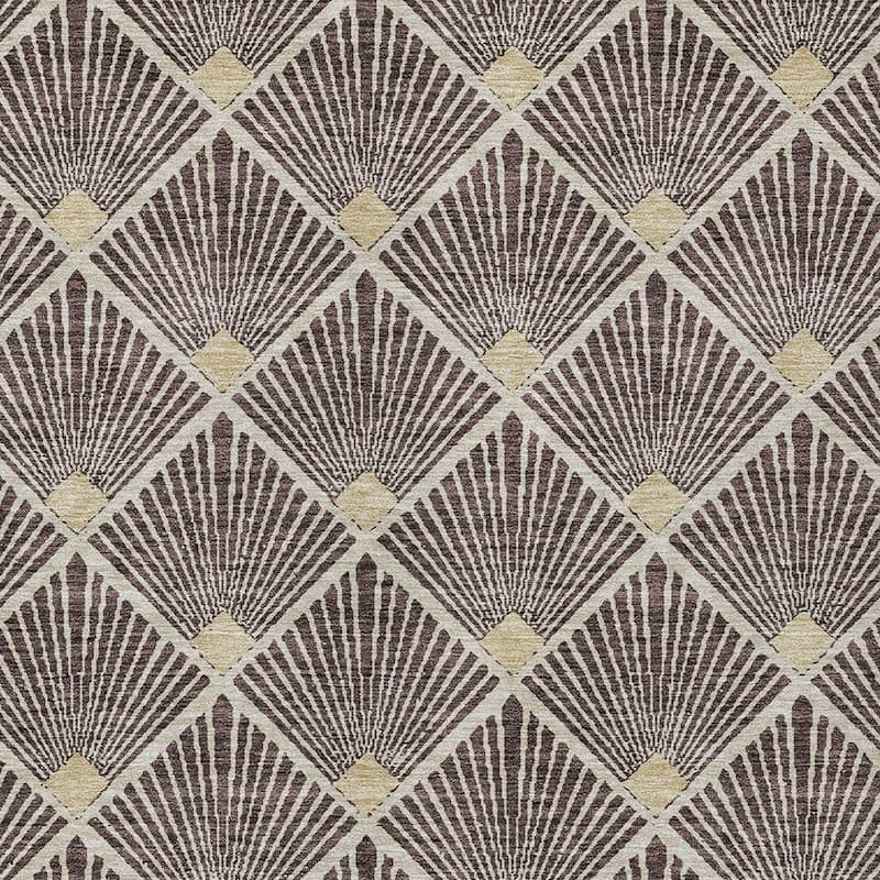 HomeRoots Geometric Transitional Rectangle Outdoor Rug