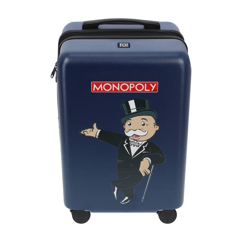 Hasbro Monopoly Ful 22.5" carry-on luggage