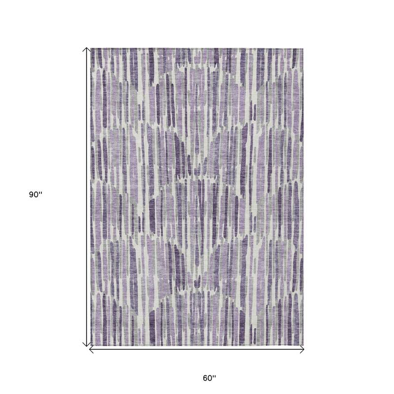 HomeRoots Abstract Transitional Rectangle Outdoor Rug