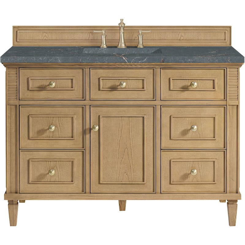 James Martin Vanities 424-V48-FPBL Lorelai 48" Free Standing Single - Light Natural Oak
