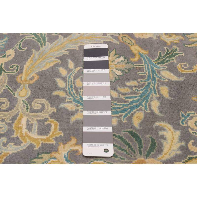 ECARPETGALLERY Hand-knotted Jamshidpour Grey Wool Rug - 7'8 x 10'2