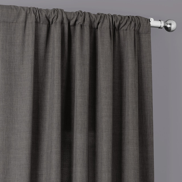 Exclusive Fabrics Italian Faux Linen Curtain (1 Panel)