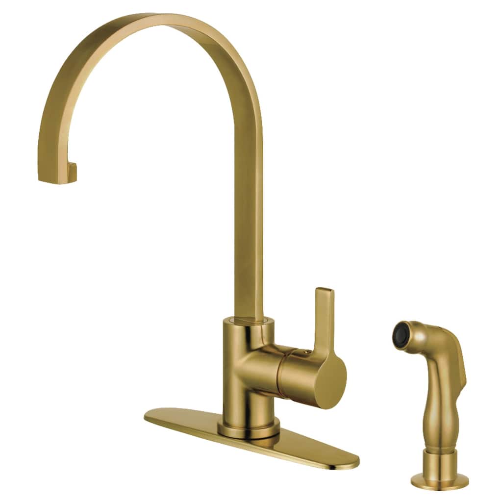 Continental Single-Handle Kitchen Faucet with Side Sprayer