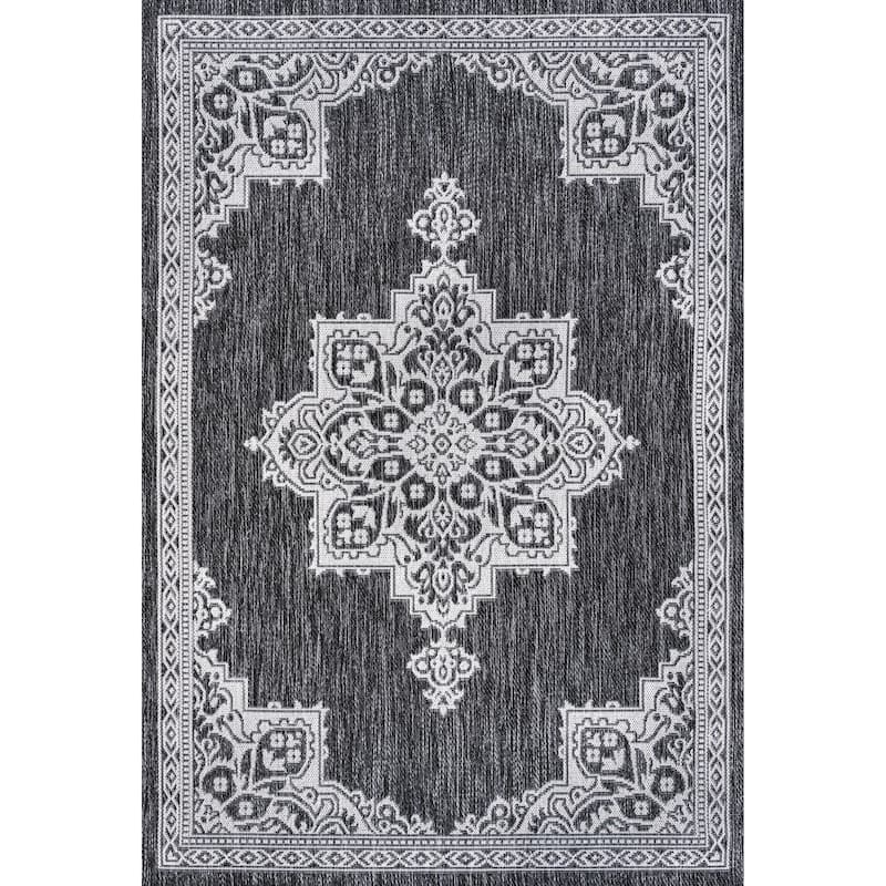 JONATHAN Y Casual Medallion Indoor/Outdoor Area Rug