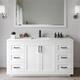 Option White / Giotto Quartz Top / Matte Black Hardware