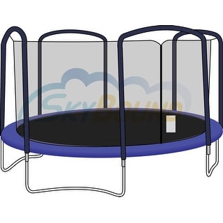 14 ft trampoline net 4 pole online