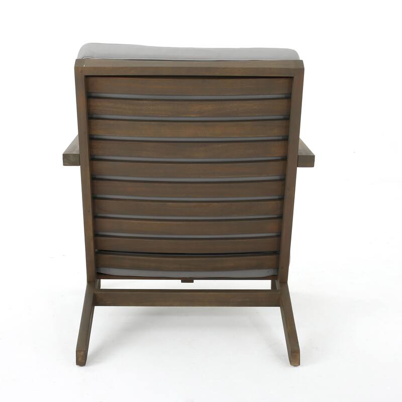 Leah Outdoor 6-Seater Acacia Wood Chat Set by Christopher Knight Home