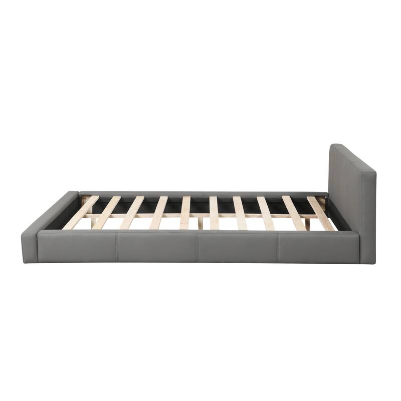 Stylish Gray Upholstered Bed