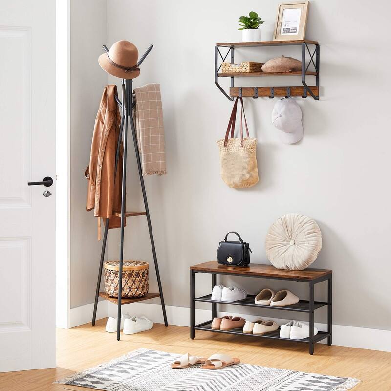Coat Hanger Stand - 19.5"D x 19.5"W x 70.5"H