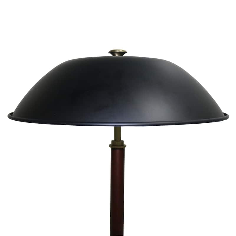 High Quality Modern Bed Side nightstand Decorative Led Table/desk Lamp, Black Umbrella Shaped Table Lamp - Walnut - Bronze 110V