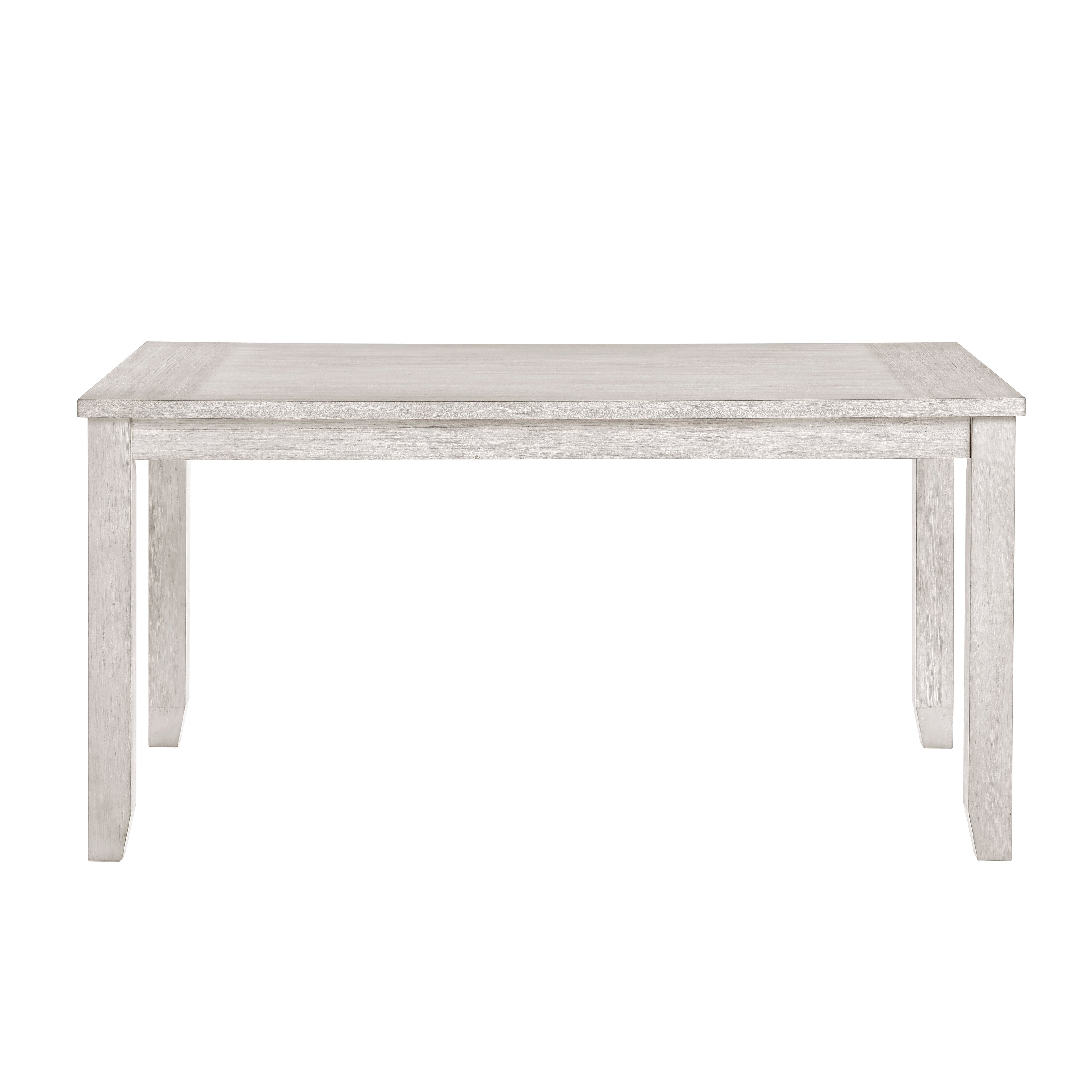 Modern Farmhouse Dining Table Antique White Finish Durable Wooden Furniture 1pc