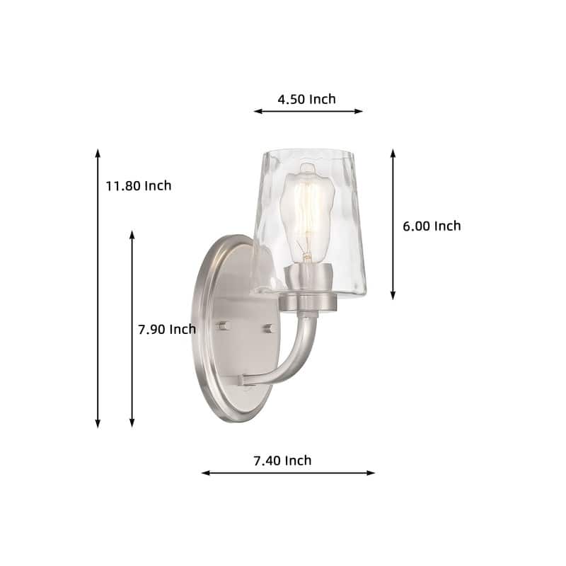 Acroma Modern Bathroom Vanity Light Art Glass Wall Sconce