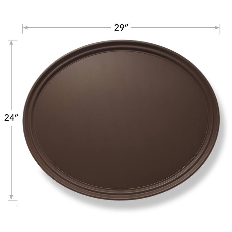 Oval Restaurant Serving Trays NonSlip NSF Tray