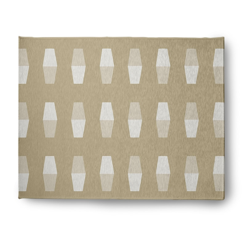 Bowling Pins Nautical Indoor/Outdoor Rug - Taupe - 8' x 10'