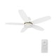 preview thumbnail 13 of 22, CARRO Cerus 48" 5-Blade Flush Mount Ceiling Fans with Light and Remote