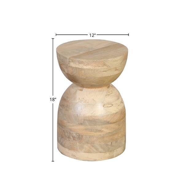 Luke End Table, Natural