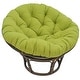 preview thumbnail 12 of 22, 52-inch Solid Twill Papasan Cushion (Cushion Only) Mojito Lime