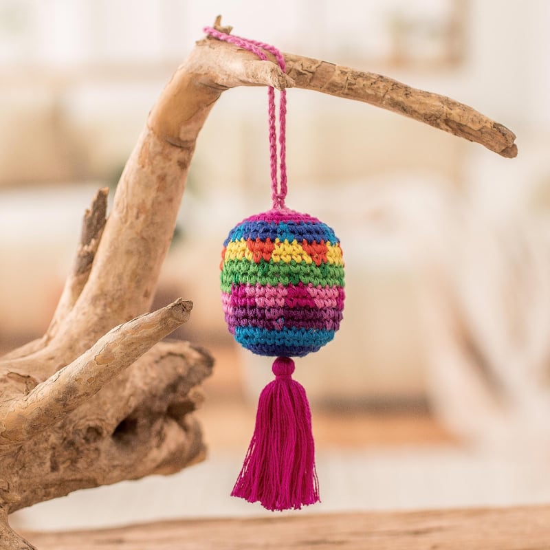 Novica Handmade Oneiric Fun Cotton Ornament