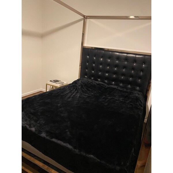 Solivita Champagne Gold Queen Size Metal Canopy Bed By Inspire Q Bold On Sale Overstock 10395752