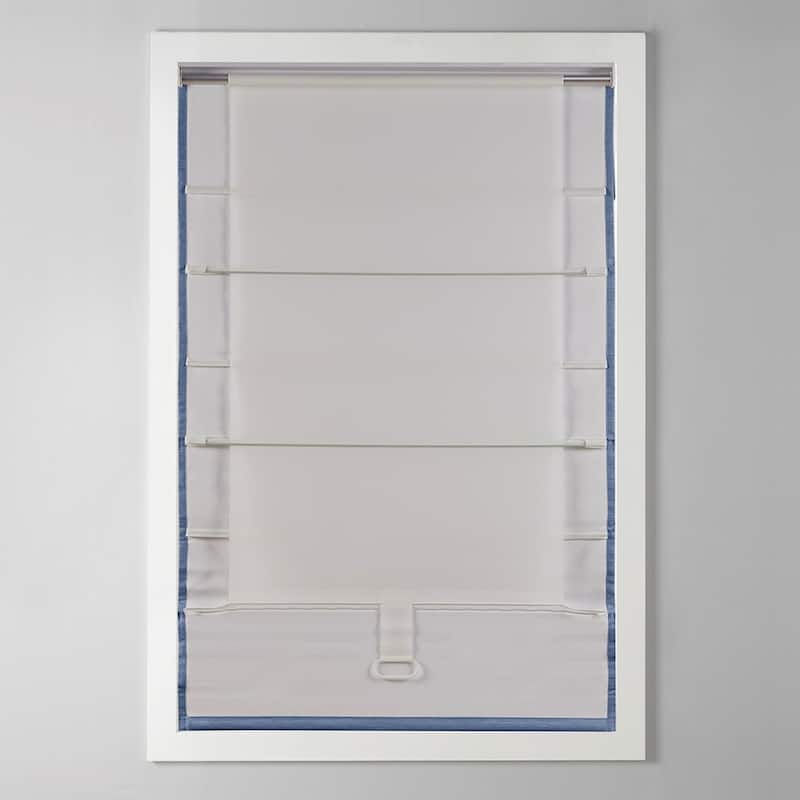 Printed Room Darkening Cordless Roman Shade