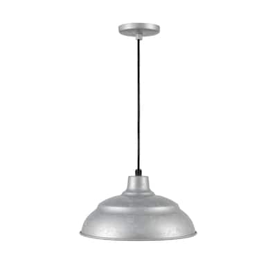 Millennium Lighting R Series 14" Metal Cord Hung Warehouse LED Indoor Outdoor Pendant Light
