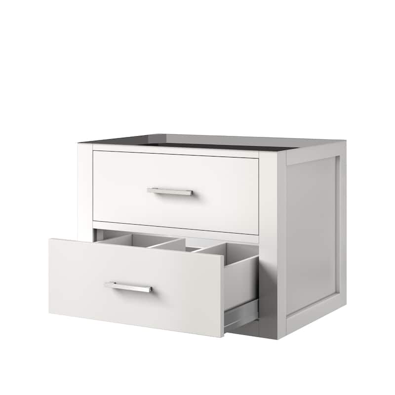 Castor Bath Vanity No Top, No Faucet, No Mirror