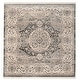 preview thumbnail 8 of 11, SAFAVIEH Vintage Boho Persian Ljubomila Oriental Polyester Rug with Fringe 5' Square - Dark Grey/Ivory - Square