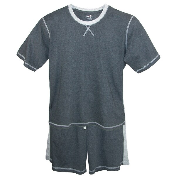 Shop Tru Fit Men S Short Sleeve Tee And Shorts Pajama Set