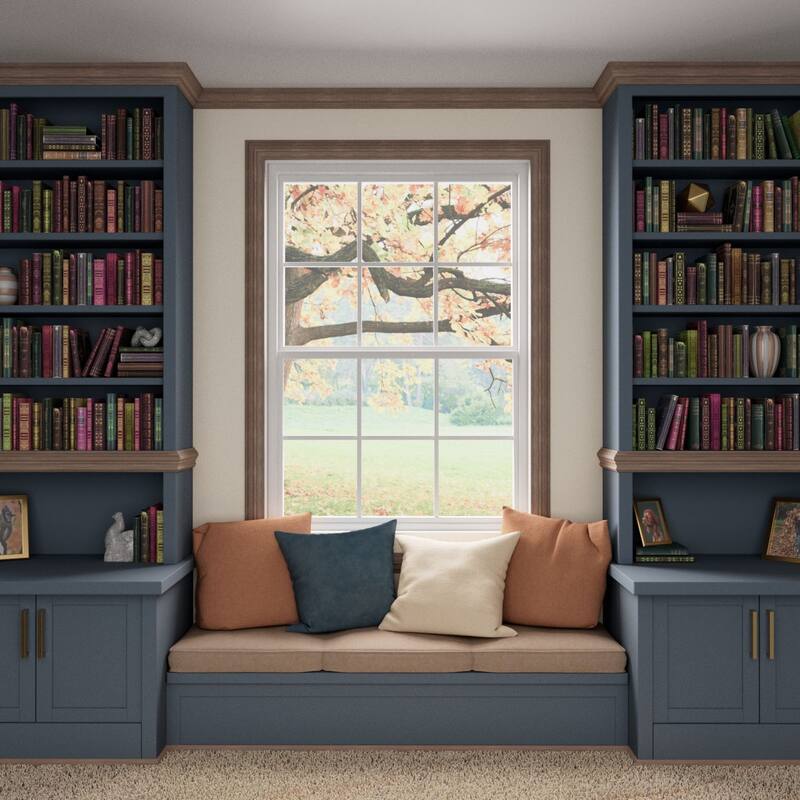 WM827: 3/8-in D x 1-1/4-in W x 96-in L Americraft Solid Hardwood Stain Grade Modern Stop Moulding