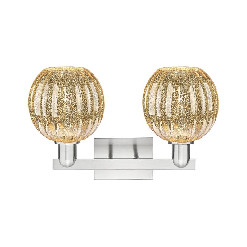 Innovations Lighting Downtown Urban - Preston - 2 Light 16" Globe Shade Bath Vanity Light