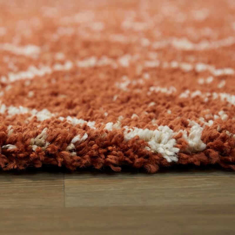 Albini Abstract Shag Area Rug