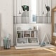 preview thumbnail 8 of 7, Kids Toy Shelf,3 Tier Kids Bookcase with 5 Compartment,Anti-Tip Device,Toy Organizer for Nursery, Living Room