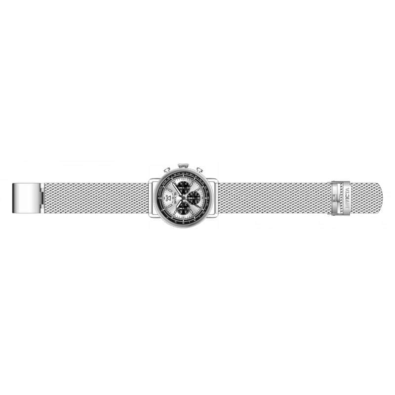 Invicta Men's 47357 Speedway Quartz Chronograph Silver Dial Watch