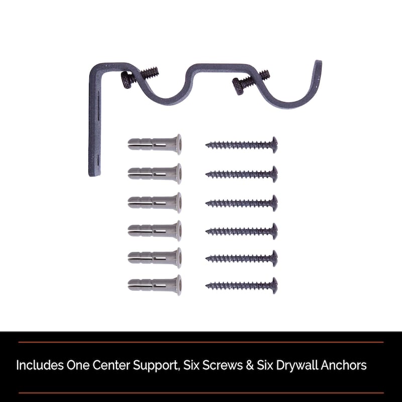Sun Zero Bronn Industrial 3/4" Room Darkening Double Curtain Rod