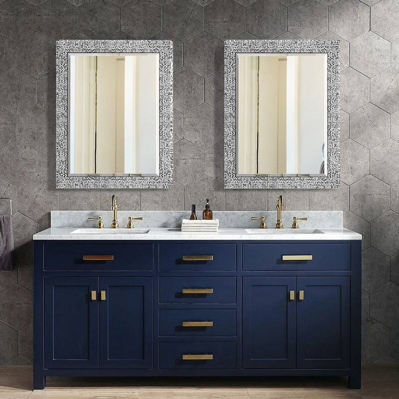 Mirror Trend Sparkling Mosaic Framed Accent Mirror