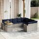 Option Grey+Navy Blue-Table+2 corner+5 middle+2 Sofa
