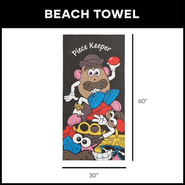 Hasbro Potato Head Microfiber Beach Towel - 30x60 inches